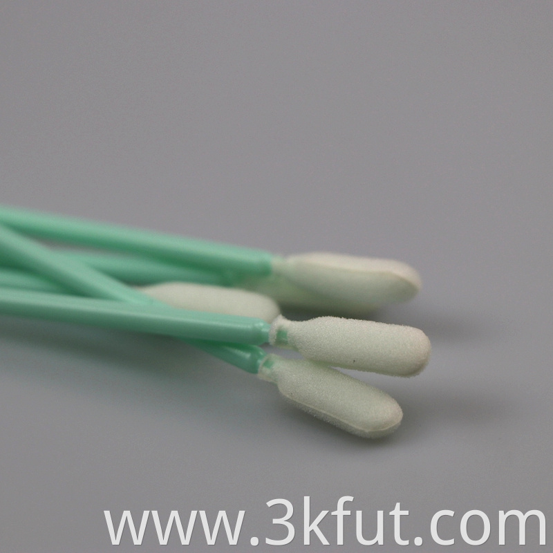 green handle cleanroom foam swab